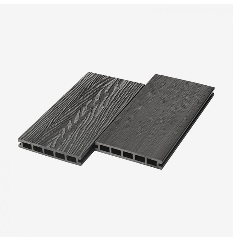Террасная доска ДПК RusDecking UnoDeck Vintage Графит 4 пог.м.